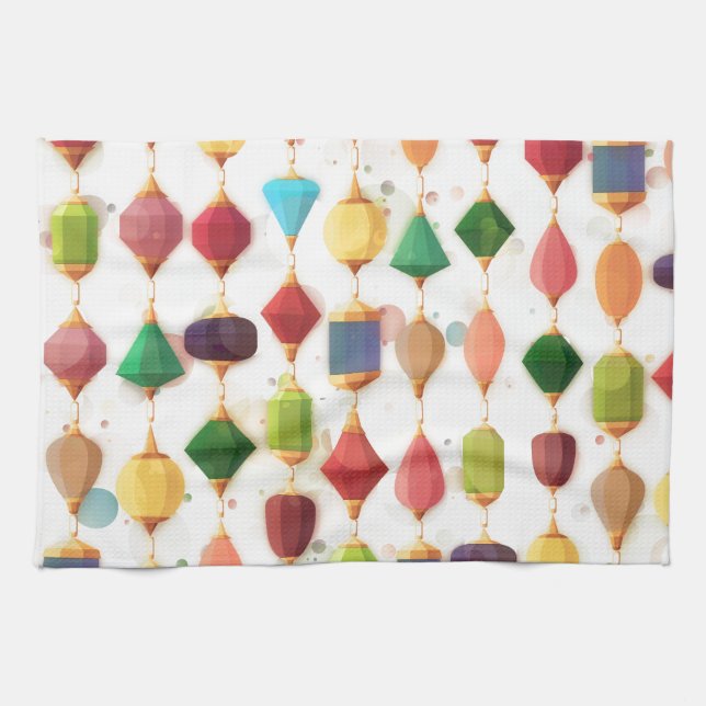 Hanging Jewels Beaded Curtain Towel (Horizontal)