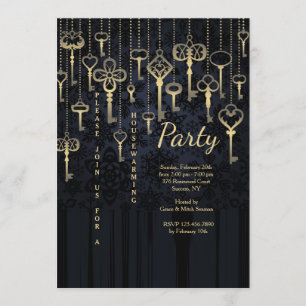 Hanging Keys Invitation