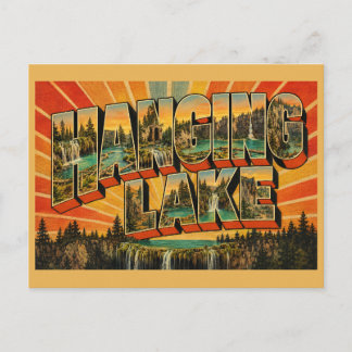 Hanging Lake Colorado Turquoise Waterfall Art Postcard