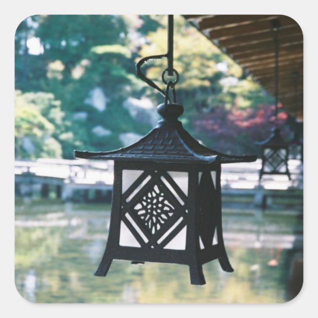Hanging Lanterns Photography  Square Sticker (Front)