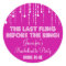 Hanging Lights Bachelorette Party Round Sticker