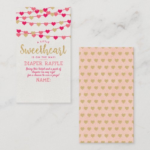 Hanging Love Hearts Little Sweetheart Baby Shower