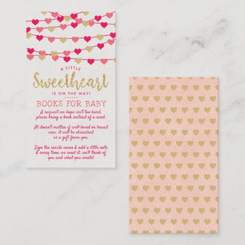 Hanging Love Hearts Little Sweetheart Baby Shower