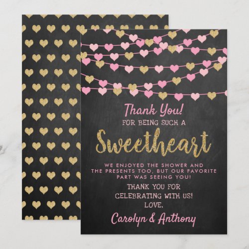 Hanging Love Hearts Little Sweetheart Baby Shower