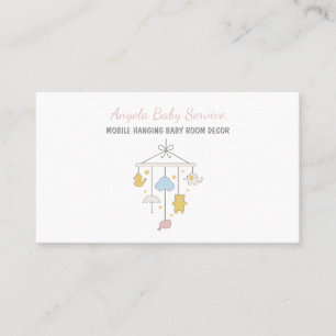 Hanging Mobile Baby Crib Room Decor Business Card