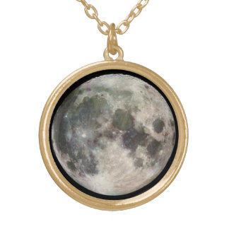 Hanging Moon Neckless Gold Plated Necklace