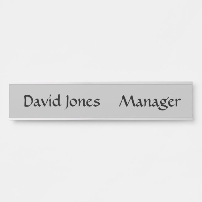 Hanging Name Plate  (Front)