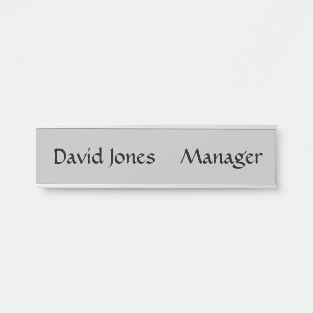 Hanging Name Plate  (Front)