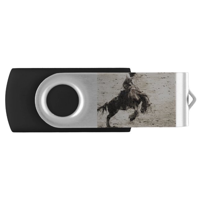 Hanging On - Bronco Busting Champ Flash Drive (Front)