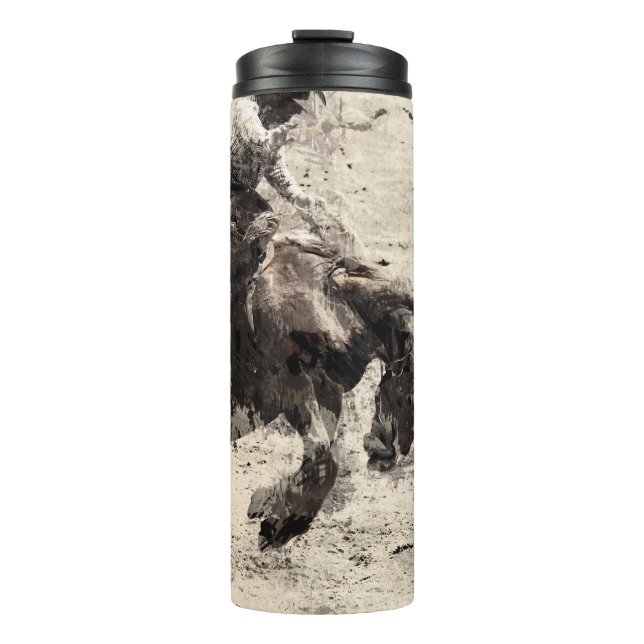 Hanging On - Bronco Busting Champ Thermal Tumbler (Front)