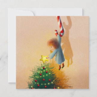 Hanging on the candy cane save the date
