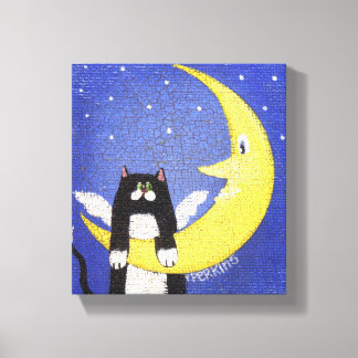 Hanging on the Moon Canvas Print