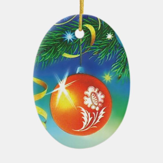 Hanging Orange Christmas Ornament (Front)