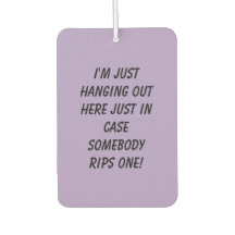 Hanging Out Pale Purple Auto Air Freshener
