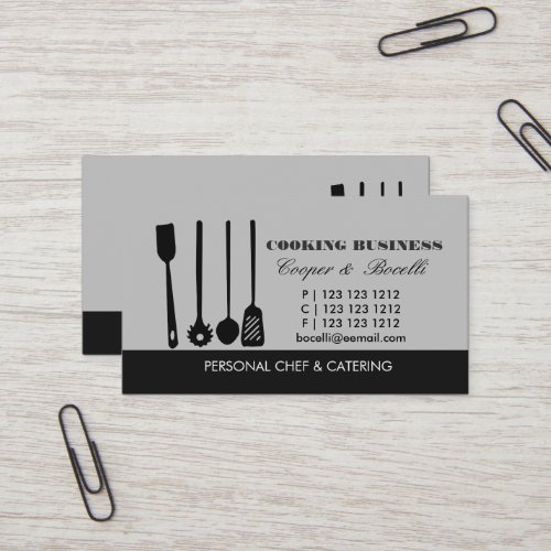 Hanging Out Pasta Crooked Spatula Spoon  Utensils Business Card