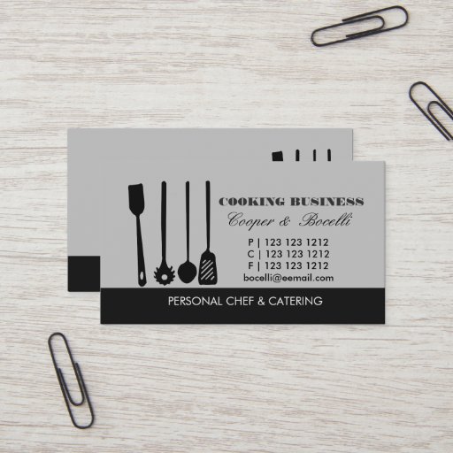 Customizable Pasta Spatula N Utensils Business Card Templates
