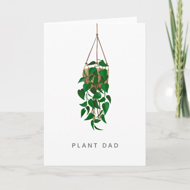 Hanging Plant Dad Card (Front)