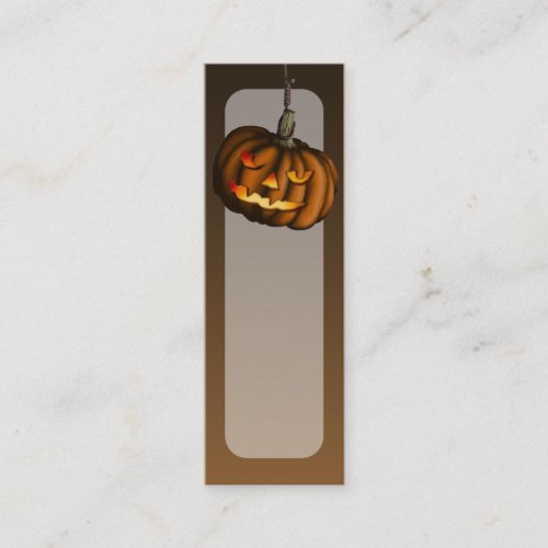 Hanging Pumpkin, bookmark pack or business cards