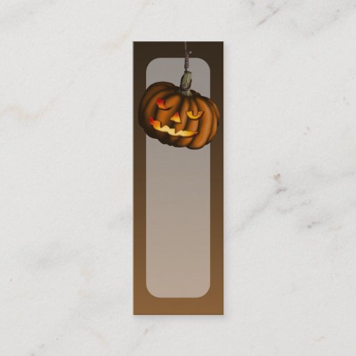 Customizable Hanging Pumpkin, bookmark pack or business cards