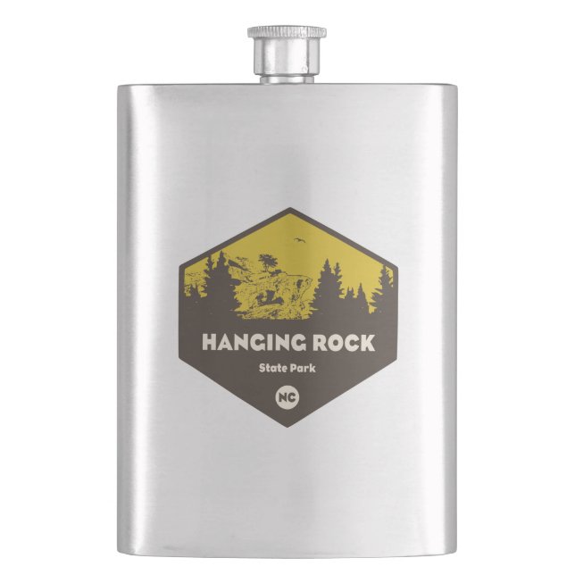 Hanging Rock State Park, North Carolina Flask (Front)