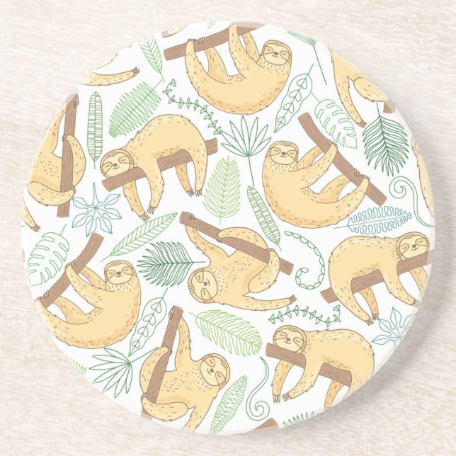 Hanging Sloths Coaster (Front)