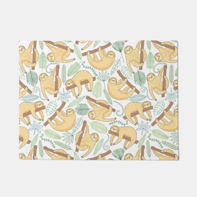 Hanging Sloths Doormat (Front)