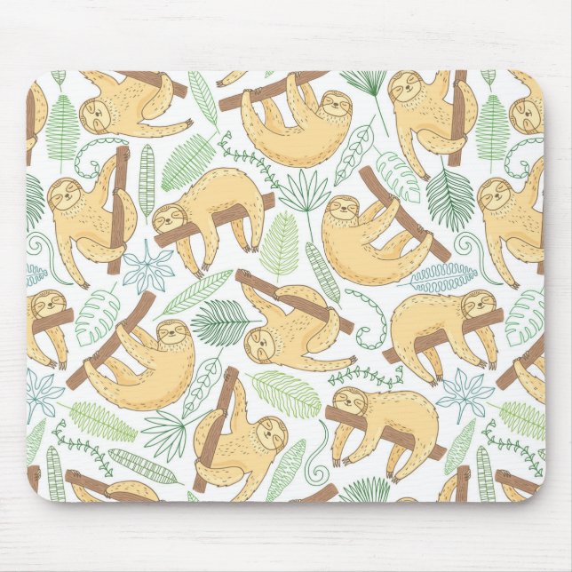 Hanging Sloths Mouse Pad (Front)