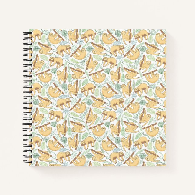 Hanging Sloths Notebook (Front)