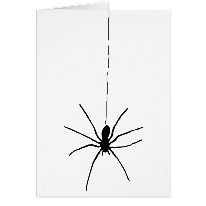 Hanging Spider Greeting Card