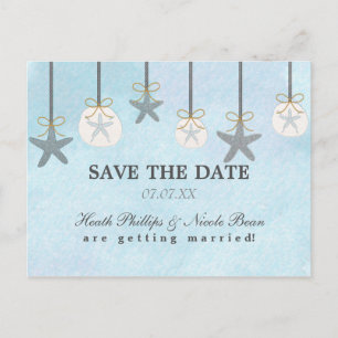 Hanging Starfish & Sand Dollars Beach Postcards