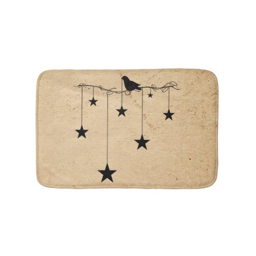 Hanging Stars and Crow Bath Mat