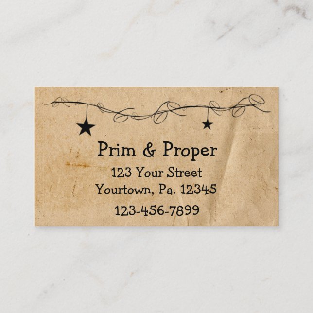 Hanging Stars Business Card (Front)