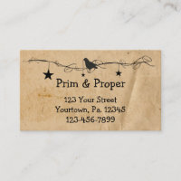 Hanging Stars & Crow Business Card