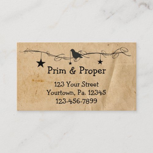 Hanging Stars  Crow Business Card