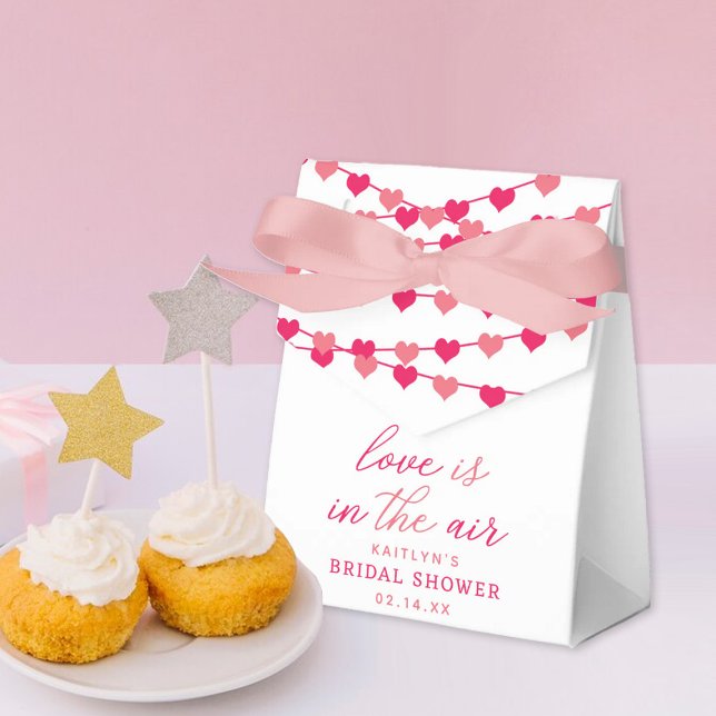 Hanging String Love Hearts Bridal Shower Favor Boxes (Creator Uploaded)