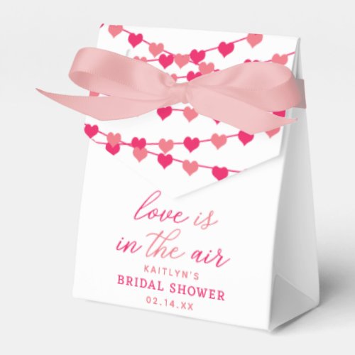 Hanging String Love Hearts Bridal Shower Favor Boxes