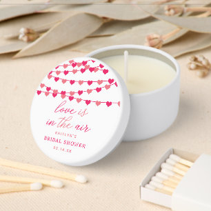 Hanging String Love Hearts Bridal Shower Mini Candle Favors