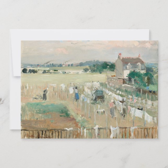Hanging the Laundry Out to Dry | Berthe Morisot (Front)
