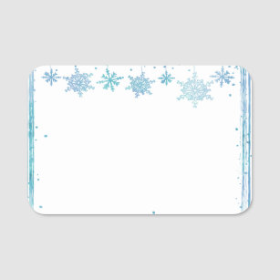 Winter Name Tags Printable