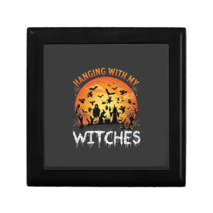 Hanging Witches Halloween Moon Bats Pumpkins_1 Gift Box
