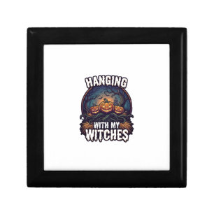 Hanging Witches Halloween Pumpkins Haunted Forest Gift Box