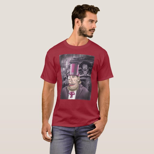 Hanging With Hyde men maroon T-shirt (Front Full)
