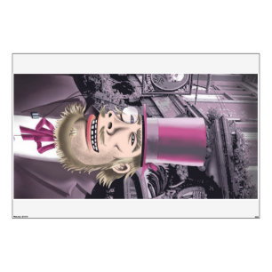 Hanging With Hyde rectangle wall decal