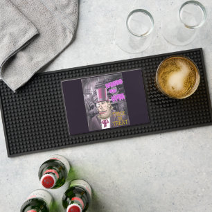 Hanging With Hyde Trick or Treat bar mat