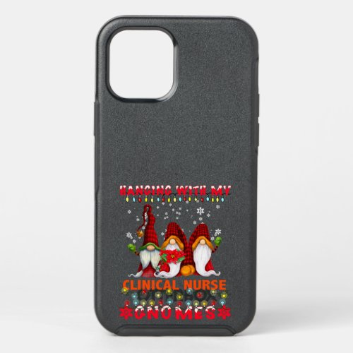 Hanging With My Clinical Nurse Gnomes Ugly Xmas Ma OtterBox Symmetry iPhone 12 Pro Case