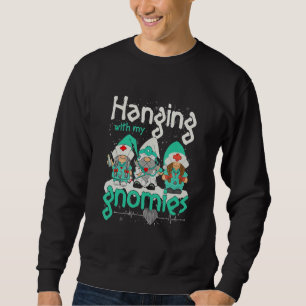 Hanging With My Dialysis Gnomes Dialysis Nurse Chr Sweatshirt