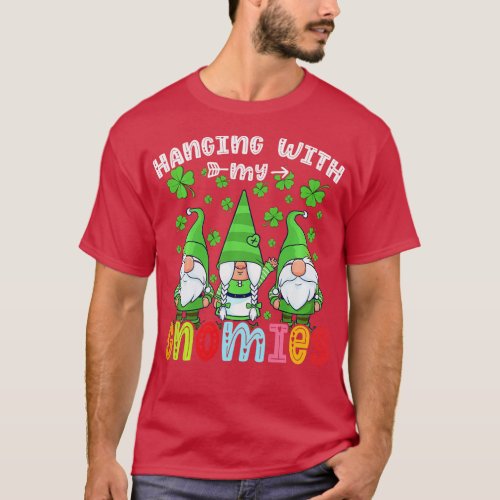 Hanging with my gnomies Christmas gnomes St  T_Shirt