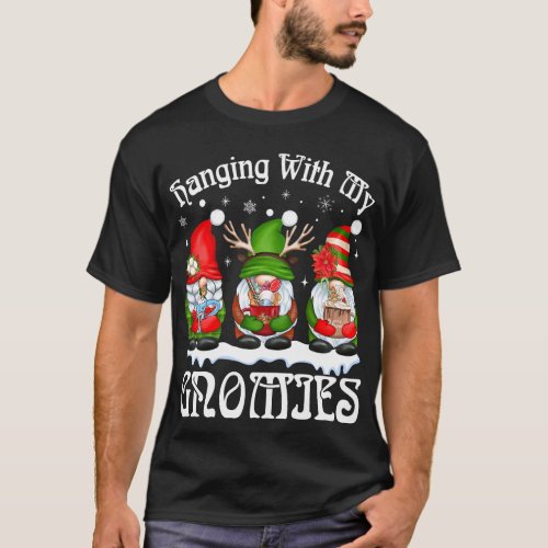 Hanging With My Gnomies Family Pajamas Christmas T_Shirt