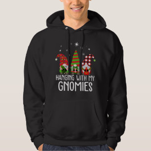 Hanging With My Gnomies Five Gnomes Thanksgiving F Hoodie