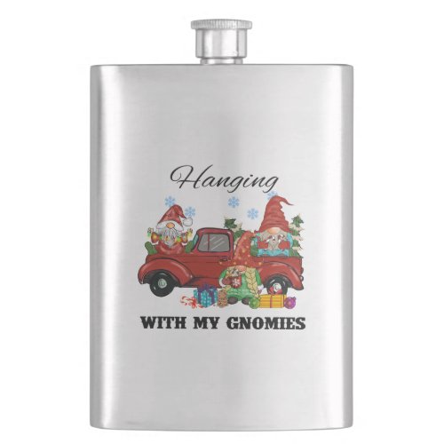 Hanging With My Gnomies Flask